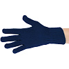 Перчатки Urban Flow, темно-синий меланж с нанесением логотипа