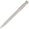 Ручка шариковая Bio-Pen, белая с красным с нанесением логотипа