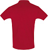 Рубашка поло мужская PERFECT MEN 180 красная с нанесением логотипа