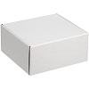 Коробка Grande с ложементом для стопок, белая с нанесением логотипа