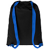 Рюкзак Nock, черный с синей стропой с нанесением логотипа