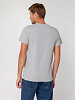 Футболка мужская T-bolka Stretch, серый меланж с нанесением логотипа