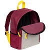 Рюкзак детский Kiddo, бордовый с серым с нанесением логотипа