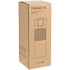 Термостакан Tralee XL, серебристый с нанесением логотипа