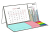 Календарь настольный на заказ Sticky, с блоком 100 листов с нанесением логотипа