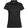 Рубашка поло женская Eclipse H2X-Dry, черная с нанесением логотипа
