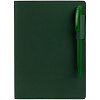 Ежедневник Tact, недатированный, зеленый с нанесением логотипа
