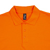 Рубашка поло мужская SPRING 210, оранжевая с нанесением логотипа