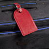 Бирка багажная Nebraska, красная с нанесением логотипа