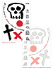 Набор масок для лица с термонаклейками Lucky Game с нанесением логотипа