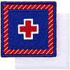 Шеврон на липучке «Красный крест» с нанесением логотипа