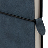 Ежедневник Nubuk, недатированный, синий с нанесением логотипа