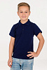 Рубашка поло детская Virma Kids, темно-синяя с нанесением логотипа