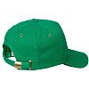 Бейсболка Unit Classic, ярко-зеленая с черным кантом с нанесением логотипа