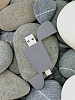 Флешка Pebble Type-C, USB 3.0, серая, 32 Гб с нанесением логотипа
