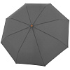Зонт складной Nature Magic, серый с нанесением логотипа