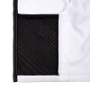 Куртка флисовая унисекс Manakin, белая с нанесением логотипа