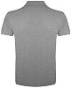 Рубашка поло мужская PRIME MEN 200 серый меланж с нанесением логотипа