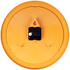 Часы настенные Vivid Large, оранжевые с нанесением логотипа