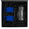 Набор для чая на 2 персоны Best Morning, синий с нанесением логотипа