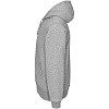 Толстовка мужская Hooded Full Zip серый меланж с нанесением логотипа