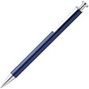 Ручка шариковая Attribute, синяя с нанесением логотипа
