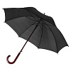 Зонт-трость Standard, черный с нанесением логотипа