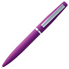 Ручка шариковая Bolt Soft Touch, фиолетовая с нанесением логотипа