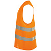 Жилет светоотражающий SECURE PRO, оранжевый неон с нанесением логотипа