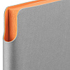Ежедневник Flexpen, недатированный, серебристо-оранжевый с нанесением логотипа