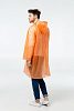 Дождевик-плащ BrightWay, оранжевый с нанесением логотипа