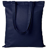 Холщовая сумка Countryside, темно-синяя с нанесением логотипа