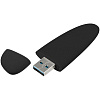 Флешка Pebble, черная, USB 3.0, 16 Гб с нанесением логотипа