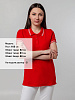 Рубашка поло женская Virma Stripes Lady, красная с нанесением логотипа