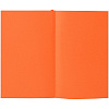 Ежедневник Flat Mini, недатированный, оранжевый с нанесением логотипа