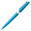 Ручка шариковая Calypso, голубая с нанесением логотипа