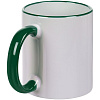 Кружка Rimo для сублимационной печати, темно-зеленая с нанесением логотипа