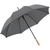 Зонт-трость Nature Stick AC, серый с нанесением логотипа