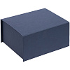 Коробка Magnus, синяя с нанесением логотипа