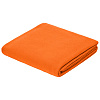 Флисовый плед Warm&Peace, оранжевый с нанесением логотипа