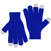 Перчатки сенсорные Real Talk, синие с нанесением логотипа