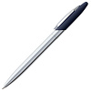 Ручка шариковая Dagger Soft Touch, синяя с нанесением логотипа