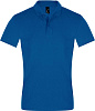 Рубашка поло мужская PERFECT MEN 180 ярко-синяя с нанесением логотипа