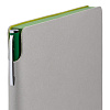 Набор Flexpen, серебристо-зеленый с нанесением логотипа