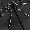 Зонт складной AOC Mini с цветными спицами, белый с нанесением логотипа