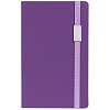 Блокнот Shall Direct, фиолетовый с нанесением логотипа