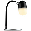 Лампа с колонкой и беспроводной зарядкой lampaTon, черная с нанесением логотипа