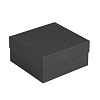 Коробка Satin, малая, черная с нанесением логотипа
