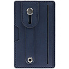Чехол для карт на телефон Frank с RFID-защитой, синий с нанесением логотипа