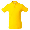 Рубашка поло мужская SURF, желтая с нанесением логотипа